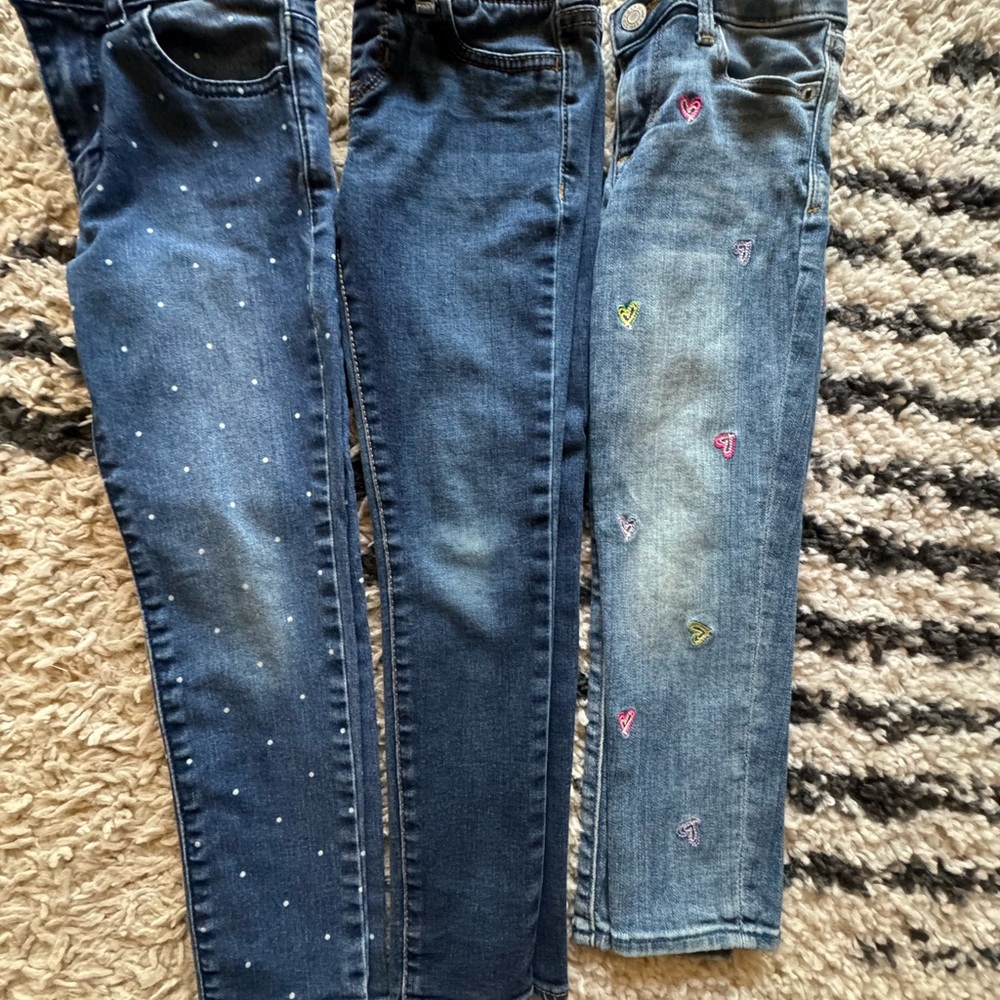 GAP Blue Skinny Jeans Distressed Denim